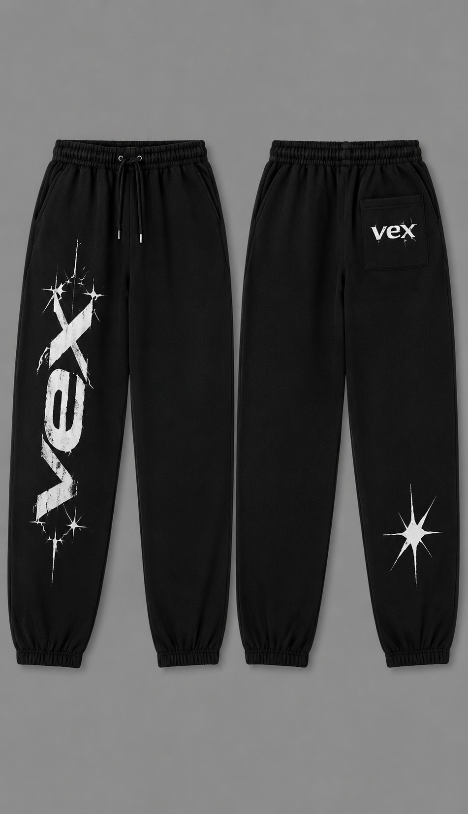 Vex black sweat pants